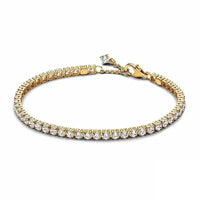 925 Sterling Silver Cubic Zirconia Tennis Bracelet - 14 Options