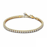 925 Sterling Silver Cubic Zirconia Tennis Bracelet - 14 Options