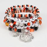 4Pcs Halloween Clay Beaded Bracelet Set - 6 Options
