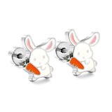 Stainless Steel Small Flat Back Animal Earrings - 20 Options