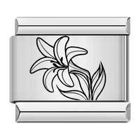 Stainless Steel Flower Italian Charm - 9 Options