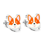 Stainless Steel Small Flat Back Animal Earrings - 20 Options