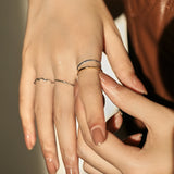 925 Sterling Silver Simple Stackable Dainty Ring - 11 Designs