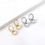 Stainless Steel Pearl Effect Inlay Earrings - 6 Options
