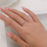 925 Sterling Silver Minimalist CZ Ring