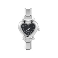 Stainless Steel 9MM Italian Charm Heart Watch - 13 Options