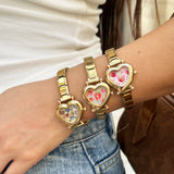 Stainless Steel Heart Italian Charm Watch - 29 Options