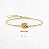 925 Sterling Silver Rose Gold Plated Bracelet
