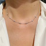 Stainless Steel 4 Leaf CZ Necklace - 2 Colours - 2 Designs
