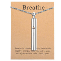 Stainless Steel  Breathing Anxiety Necklace- 2 Options - 5 Colours