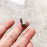 925 Sterling Silver Burger Hanging Charm