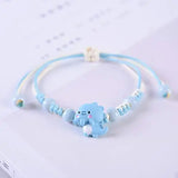 4 Pcs Fashion Small Dinosaur Rope Bracelet