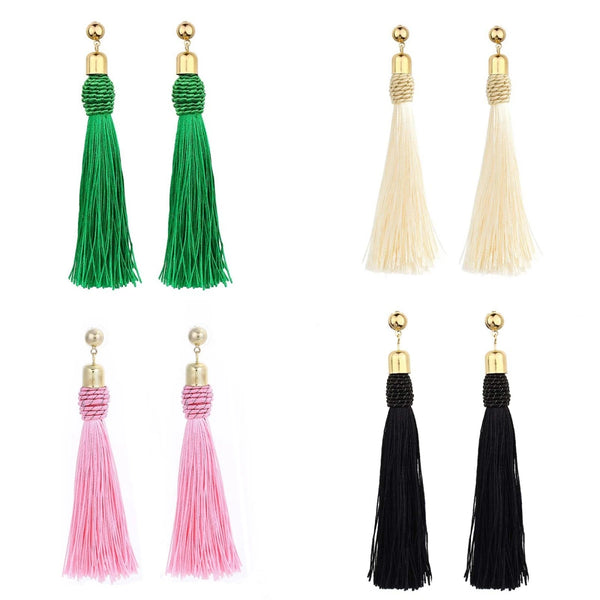 Bohemian Long Tassel Earrings - 5 Colours