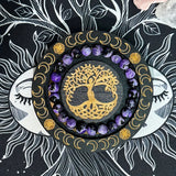 Fashion Purple Fire Agate Natural Stone Bracelet