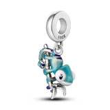 925 Sterling Silver Chameleon Hanging Charm