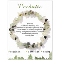 Irregular Chip Stone Bracelet With Card - 21 Options