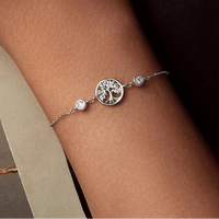 925 Sterling Silver Tree of Life Earrings/Bracelet