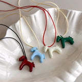 Fashion Colourful Horse Necklace - 6 Options