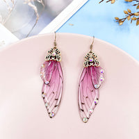 Handmade Fairy Wing Drop Earrings - 54 Options