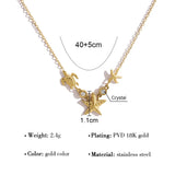 Stainless Steel Gold Plated Beach Themed Necklace - 2 Options
