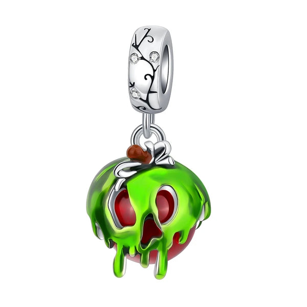 925 Sterling Silver Spooky Candy Apple Charm