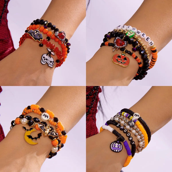 Halloween Beaded Bracelet Set - 8 Options