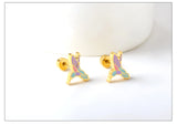 Stainless Steel Small Flat Back Animal Earrings - 20 Options