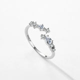925 Sterling Silver Minimalist CZ Ring