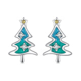 925 Sterling Silver Christmas Stud Earrings - 9 Options