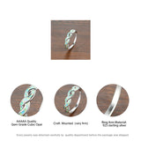 Fashion Opal Interwoven Ring - 2 Colours