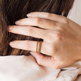 Stainless Steel Birthstone Crystal Eternity Ring - 2 Options