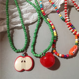 Fashion Colourful Beaded Choker Necklace - 5 Options