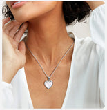 Stainless Steel Openable Heart Pendant - 4 Colours - 3 Sizes