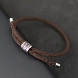 Fashion 4mm Nylon Cord Adjustable Bracelet - 5 Colours