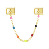 Stainless Steel Beaded Chain Italian Charm - 14 Options