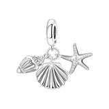 925 Sterling Silver Sea Themed Hanging Charm - 10 Options