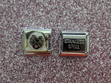 Stainless Steel Pug Italian Charm