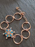 Fashion Circles Snap Bracelet