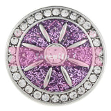 Round Sparkly Snap Charm - 2 Colours