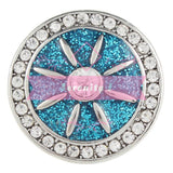 Round Sparkly Snap Charm - 2 Colours