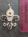 Fashion Fleur de Lys Snap Necklace
