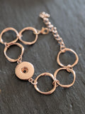 Fashion Circles Snap Bracelet