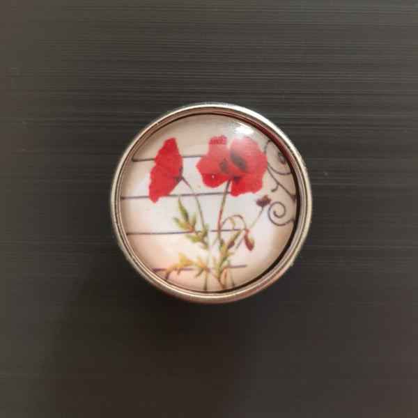 Large Poppy Snap Charm - 10 designs