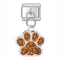 Glittery Paw Italian Charm - 9 Colours