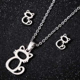 Stainless Steel Necklace/Earring Set - 20 Options
