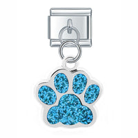 Glittery Paw Italian Charm - 9 Colours