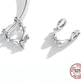 925 Sterling Silver Pinky Interlocking Fingers Hanging Charms