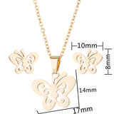 Stainless Steel Necklace/Earring Set - 20 Options