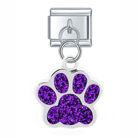 Glittery Paw Italian Charm - 9 Colours