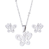 Stainless Steel Necklace/Earring Set - 20 Options